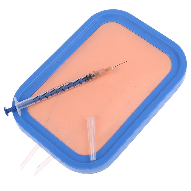 Intravenous Venipuncture Training Package: Nurses' IV Injection Training Model Pad with Silicone Wound Skin Suture