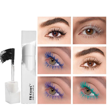 Waterproof Green Mascara – Thick Curling Eyelash Extension, Non-Smudge, Quick Dry, Long-Lasting, Blue & Purple Colorful Makeup