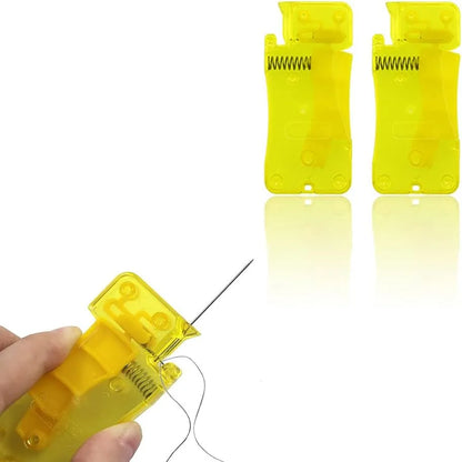 Automatic Easy Needle Threader Tool: Self-Thread Guide Plastic Sewing Accessories - Quick Hand Stitching, Needle Threading Aid