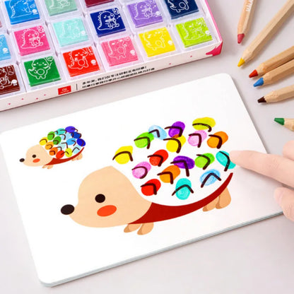 16/32PCS DIY Finger Painting and Drawing Toys for Kids - Creative Coloring and Educational Montessori Toy - Ideal Kindergarten Gift