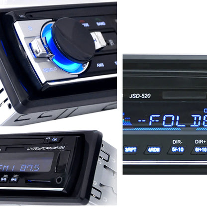 1 Din Car Radio Stereo Multimedia Player: Digital Bluetooth FM MP3 USB Input - Universal Autoradio with ISO Power Aux