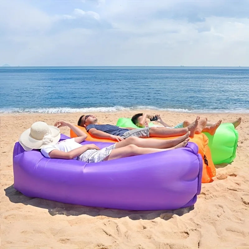 Portable Inflatable Lounger: Waterproof Air Sofa for Camping, Beach, and Outdoor Adventures - Comfortable Couch for Hiking and Picnics