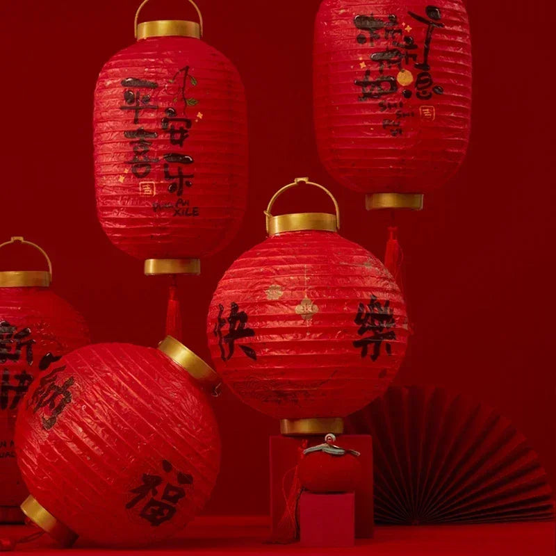 Chinese LED Glowing Red Paper Lantern – DIY Assemble Lanterns for Spring Festival and New Year Decor – Great Children’s Gifts