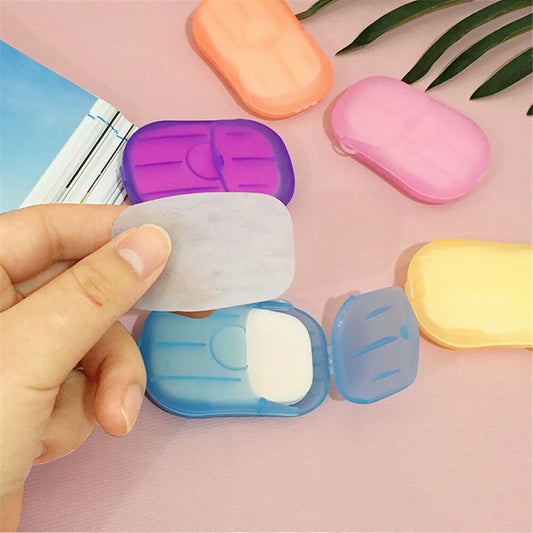 Convenient Travel Soap Paper: Disposable Bathroom Soap Sheets - Clean Scented Mini Paper Slice Soap for Hand Washing (20/60/100PCS)