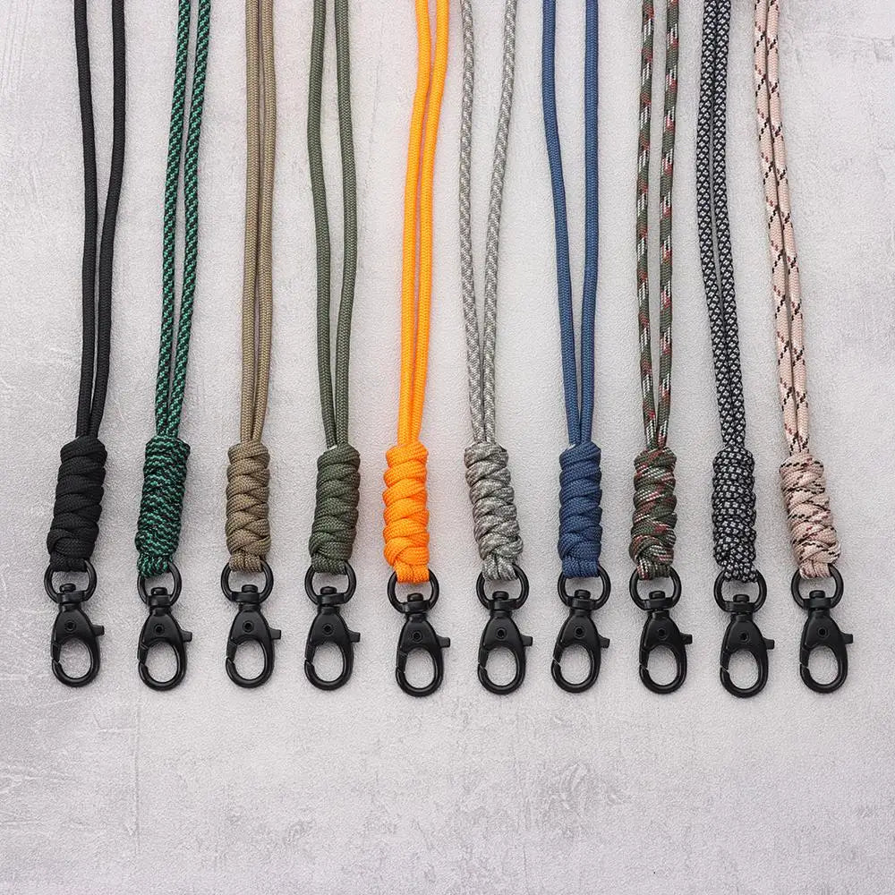 High Strength Nylon Lanyard with Rotatable Buckle - Mobile Phone Neck Straps Necklace Keychain - ID Card Rope Accessories (1PC)