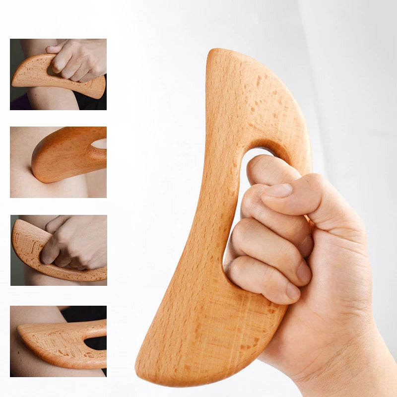 Wooden Gua Sha Tool | Slimming Massage Board for Body Therapy | Scraping & Scraper for Guasha Massage