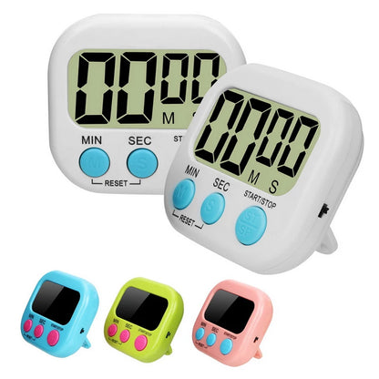 LED Counter Display Alarm Clock - Electronic Countdown Timer, Magnetic Digital Stopwatch for Kitchen, Sports, and Study