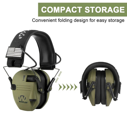 Original Military Tactical Electronic Shooting Earmuffs - Outdoor Hunting Sound Pickup, Noise Reduction, Hearing Protection Headset