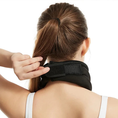 Adjustable Cervical Brace - Soft Foam Neck Support Collar for Cervical Pain Relief - Ideal for Airplane Travel, Naps, and Overall Health