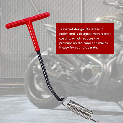 Motorcycle Exhaust Spring Hook: T-Shaped Handle Pipe Spring Wrench Puller Installer Tool