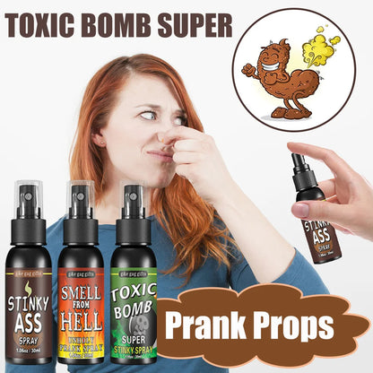 30ml Fart Gag Spray - Prank Joke Stink Spray for Adults & Kids, Terrible Stinky Non-Toxic Halloween Funny Toy