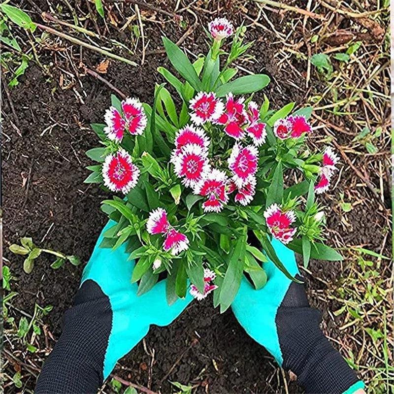 Durable Waterproof Gardening Gloves with Claws - Protective Latex, Prick-proof, Digging, Planting, Home Labor Gloves