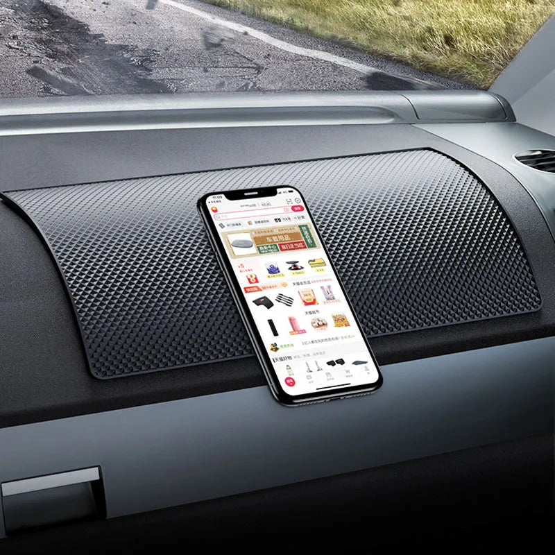 New Car Dashboard Sticky Anti-Slip PVC Mat | Non-Slip Gel Pad for Phone and Sunglasses Holder