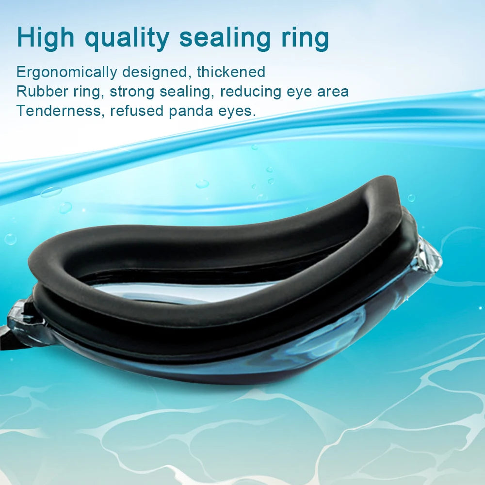 Myopia Professional Swimming Goggles - Anti-fog UV Swimming Glasses for Men Women, Silicone Diopters Swim Sports Eyewear