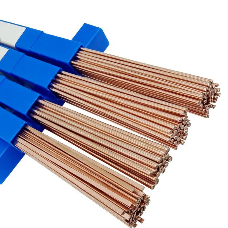 Phosphorus Copper Electrode Welding Rod - Brass Welding Wire Bronze Soldering Rod - 1.0/2.0mm*500mm, No Solder Powder Needed