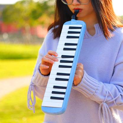 IRIN 32 Keys Melodica: Piano Keyboard Style Musical Instrument Harmonica - Complete with Carrying Bag, Mouthpiece - Educational Gift