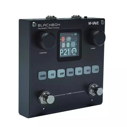 M-VAVE Blackbox Guitar/Bass AMP Modeler – Multi-Effects Processor, Rechargeable for Electric Guitar and Bass