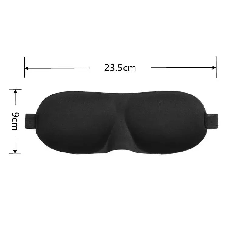 3D Sleeping Mask Eyepatch – Soft Padded Light Blocker for Rest and Relaxation – Comfortable Blindfold Shade