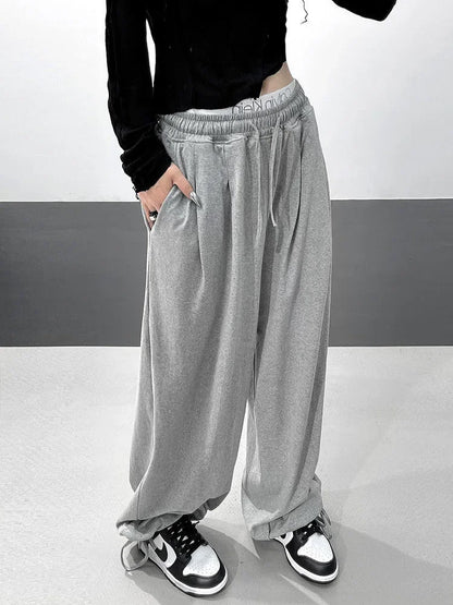 High-Waisted Slimming Harem Pants for Women - Loose-Fit, Wide-Leg Bloomers, Trendy Spring and Autumn Fashion