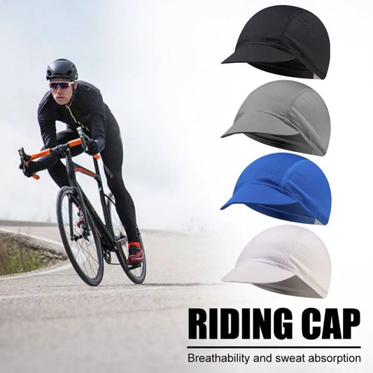 Breathable Quick-Dry Cycling Cap - Mesh Fabric Bicycle Hat & Helmet Liner for Outdoor Sports