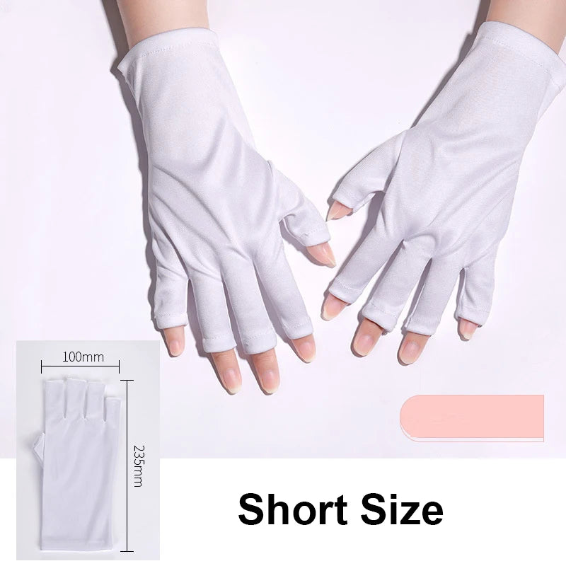 2pcs UV Protection Gloves - Anti-Nails Radiation Proof Glove for UV Light Lamp Dryer, Manicure Nail Tool Hand Protector