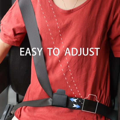 Secure Your Child's Safety: PU Leather Seat Belt Adjuster Clip for Car Seats - Prevents Neck and Belly Strain, Child Protection Car-Styling