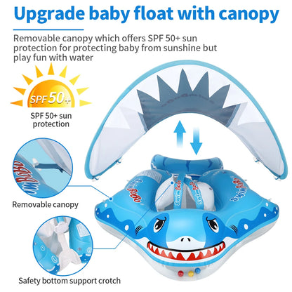 New Baby Swimming Float Ring - Inflatable Infant Floating Circle for Kids Swim Pool - Toddler Bathing Water Toy & Summer Accessories