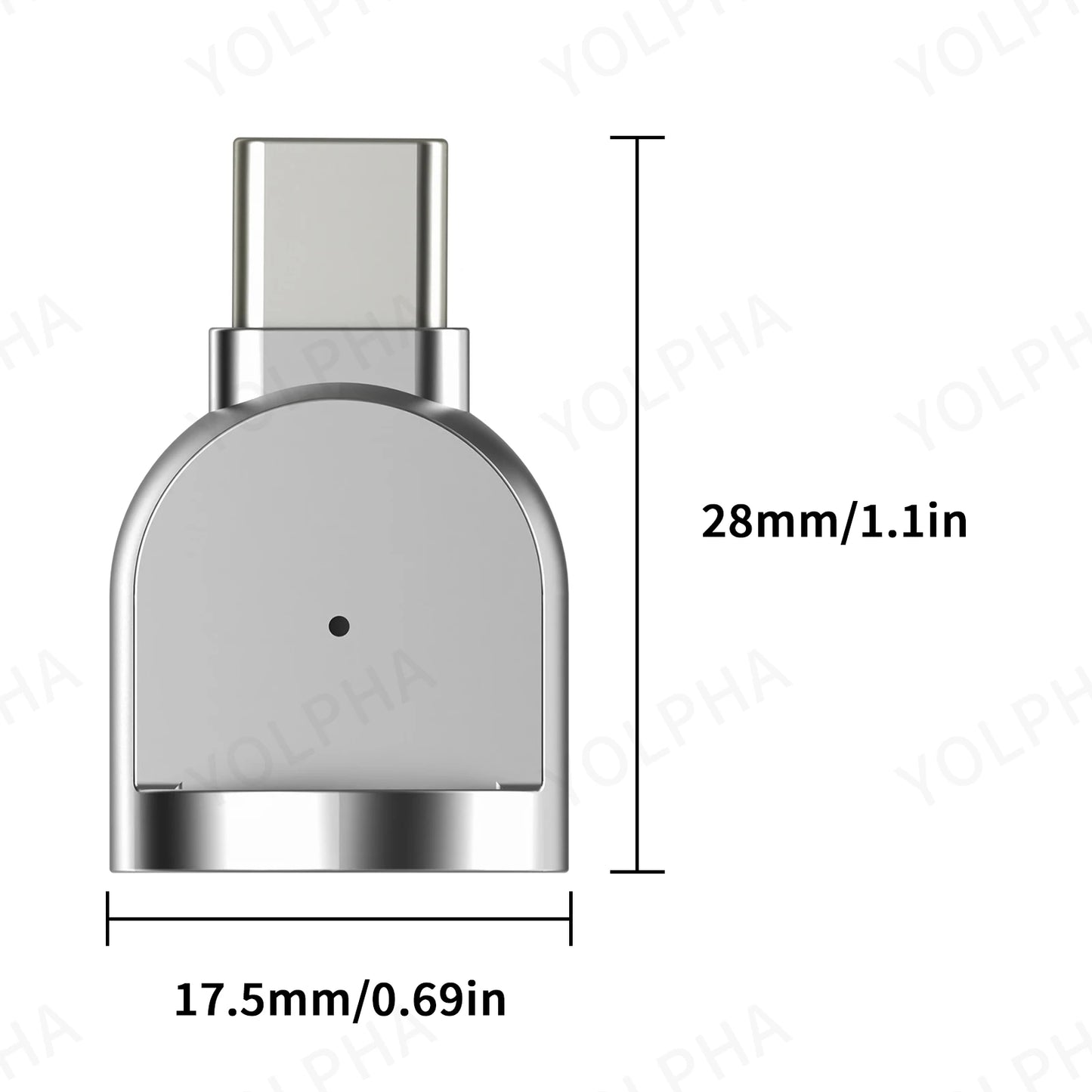 Type C to Micro-SD/TF Adapter Card Reader - High-Speed USB-C Smart Memory Card Reader for iPhone 15, Samsung, Laptop