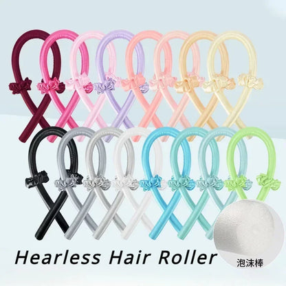 Heatless Curling Rod Headband Lazy Curler Set - Make Hair Soft and Shiny, No Heat Spiral, Soft Sleeping Curling Iron Modeling Accessories