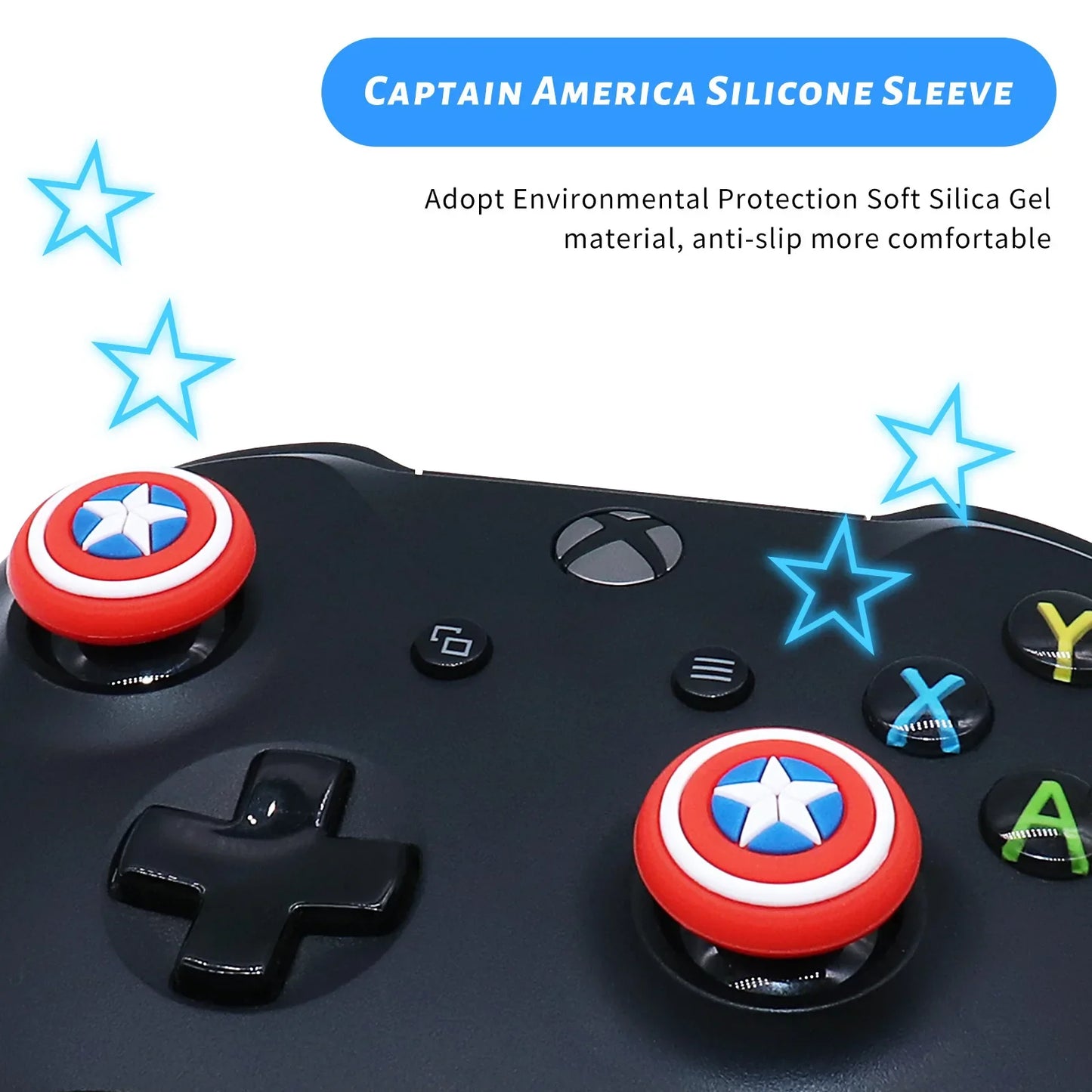 1 Pair Thumb Grip Caps for PlayStation and Xbox Controllers – Spiderman Design for PS5, PS4, Xbox Series X/S Joystick Accessories