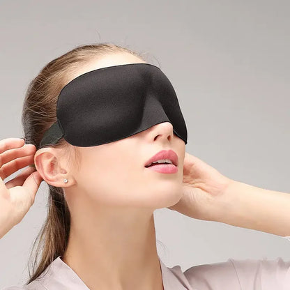 3D Sleeping Mask Eyepatch – Soft Padded Light Blocker for Rest and Relaxation – Comfortable Blindfold Shade