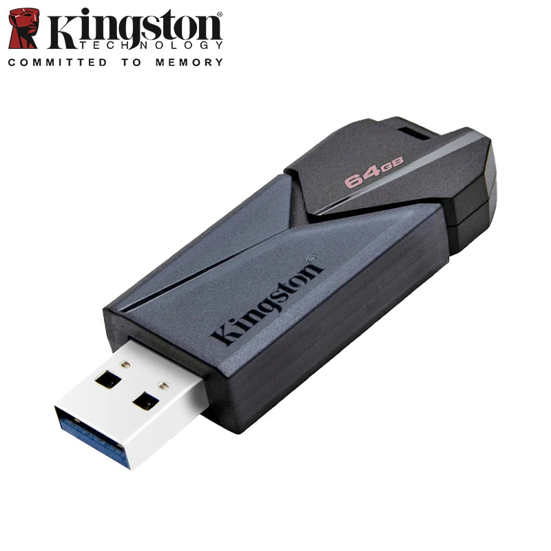 Kingston DataTraveler Exodia Onyx USB Flash Drive – 64GB, 128GB, 256GB USB 3.2 Gen 1 Pen Drive, Black DTXOM for Computer