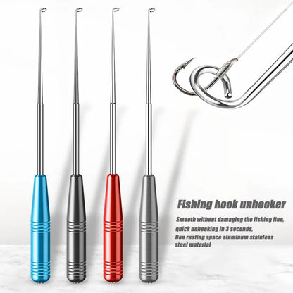 Deep Throat Fishing Hook Unhooker: Quick Uncoupling Tool for Carp Fishing - Stainless Steel Safety Extractor