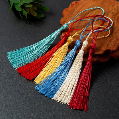 35Pcs Color Mixture Bookmark Tassels - 13cm Mini Tassels with Loops for DIY Crafts and Jewelry Making Accessories