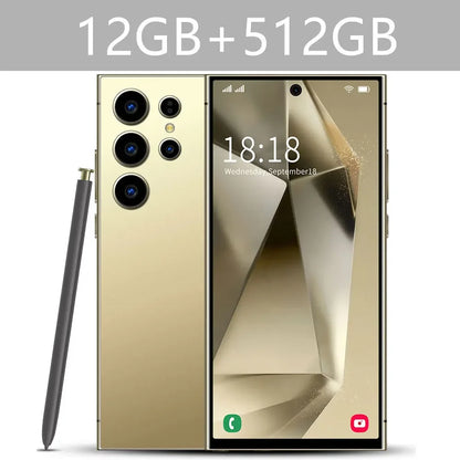 New S24 Ultra 7.3" HD Smartphone - Global Version, 4G/5G, Dual SIM, Android 14, 7800mAh Mobile Phone