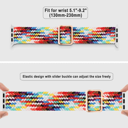 Nylon Strap for Apple Watch Ultra 2 – 49mm, 45mm, 44mm, 41mm, 40mm, 38mm Elastic Braided Loop Bracelet for Series 9, 8, 7, 6, SE, 5, 4