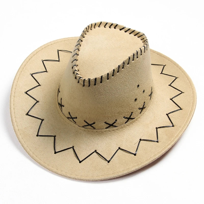 Fashion Simple Kids Cowboy Hat - Western Child Cowgirl Hats for Halloween and Birthday Costume Accessories, Holiday Decor