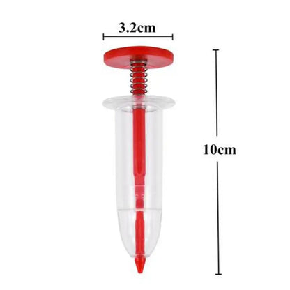 Gardening Tool: Syringe Seeder Mini Sowing Seed Dispenser - Manual Flower Pot and Flower Bed Planter for Garden Seed Sower