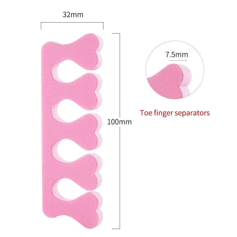 200pcs Nail Art Toe Separators - Soft Sponge for Manicure and Pedicure - UV Gel Polish Beauty Tools, Manicure Pedicure Kit