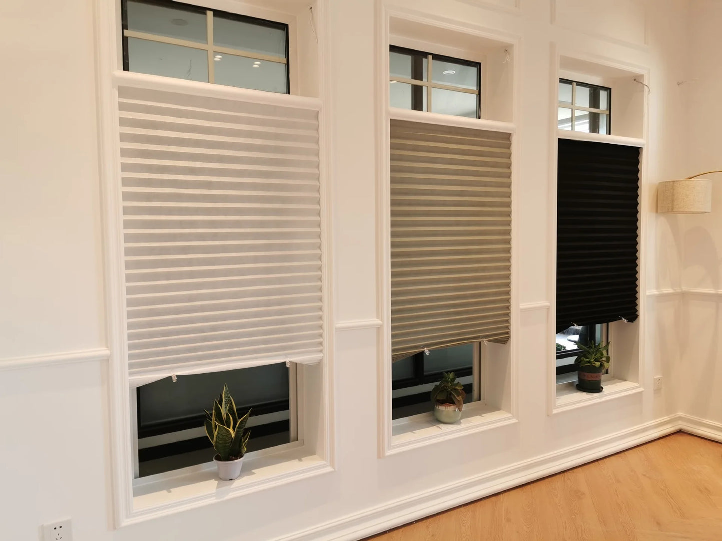 Zebra Window Blinds – Room Darkening Roll-Up Shades for Windows and French Doors – Ideal for Kitchen and Bathroom