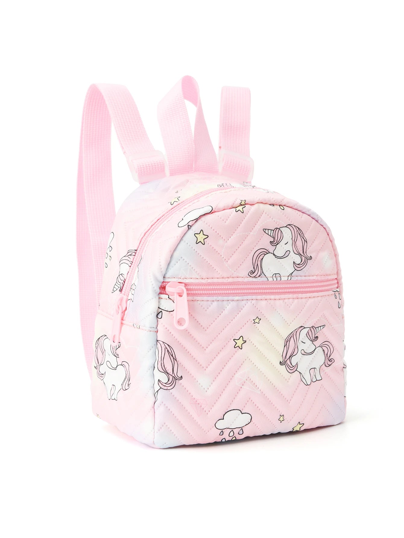 Cute Cartoon Unicorn Diamond Print Backpack - Kids Handbag for Girls - School, Travel, and Holiday Gifts