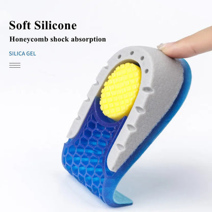 Silicone Height Increase Insoles: Half Cushion Soft Arch Support for Men & Women - Orthopedic Inner Height Templates