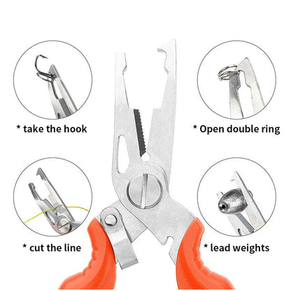 Multifunction Fishing Pliers: Hook Picker with Lost Rope Hanging Buckle - Scissors for Small Lure Fishing Supplies and Accessories