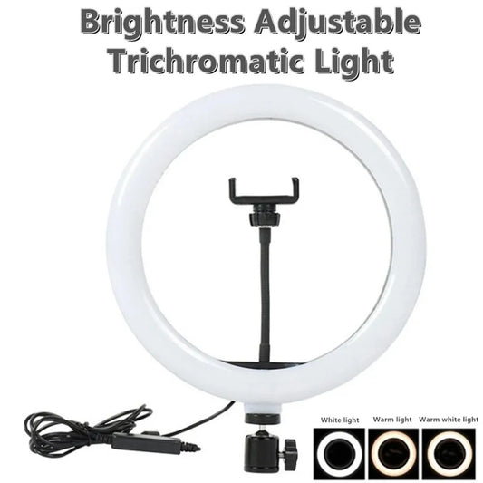 10-inch Selfie Ring Light: LED Ring Lamp for Photography, Video Recording, Live Broadcast - Fill Light for Selfies and Videos