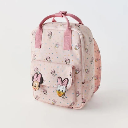 Disney 2024 New Minnie Cartoon Children's Backpack - Mini School Bag, Cute Shoulder Bag for Boys and Girls