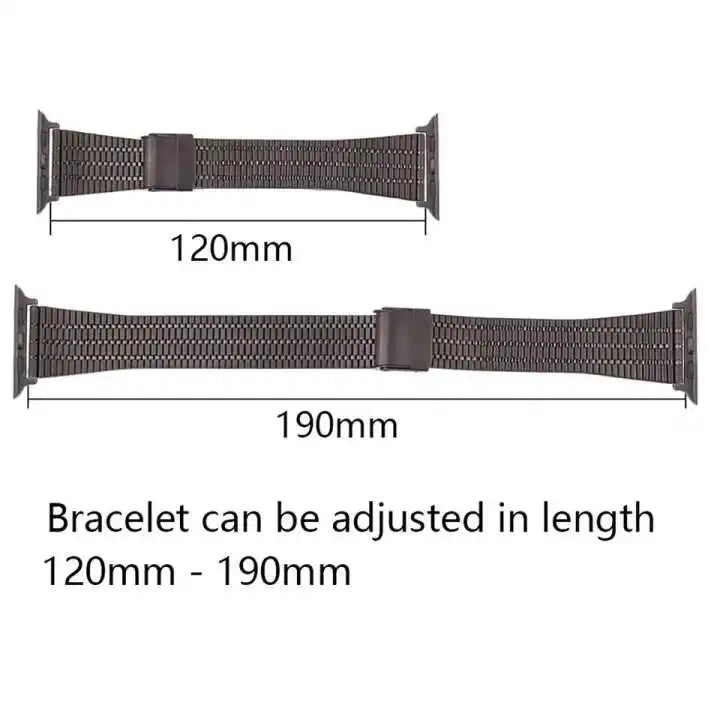 Stainless Steel Bracelet for Apple Watch – 49mm, 45mm, 44mm, 41mm, 40mm, 42mm, 38mm Band for iWatch Series Ultra 2, 9, 8  7, 6, 5, SE2,  Strap