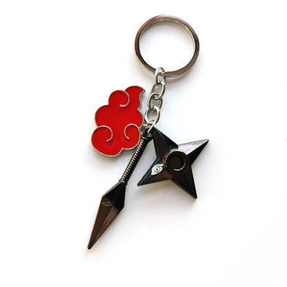 Anime Uchiha Itachi Sharingan Metal Keychain - Cartoon Key Ring Holder and Toy for Children, Ideal Gift