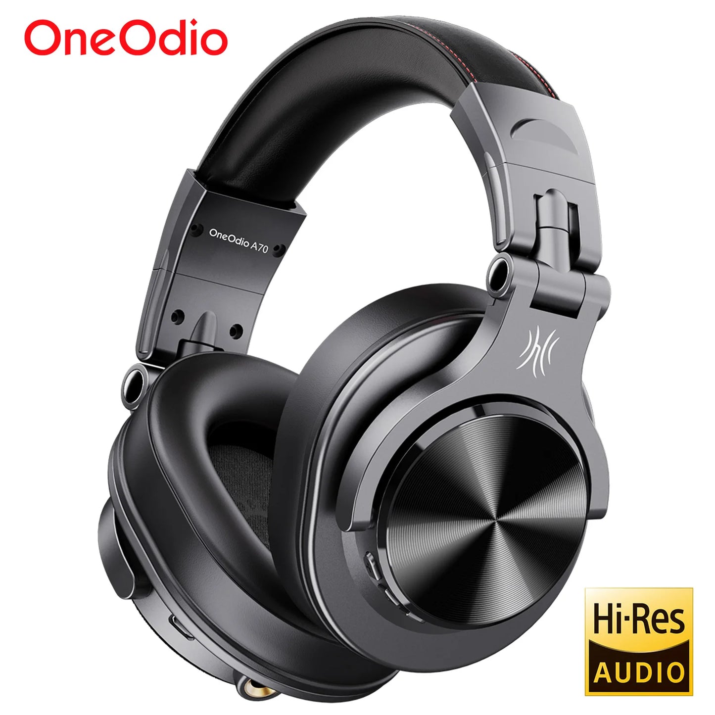 Oneodio Fusion A70 Bluetooth 5.2 Headphones – Hi-Res Audio Over-Ear Wireless Headset, Professional Studio Monitor DJ Headphones, 72H Battery Life