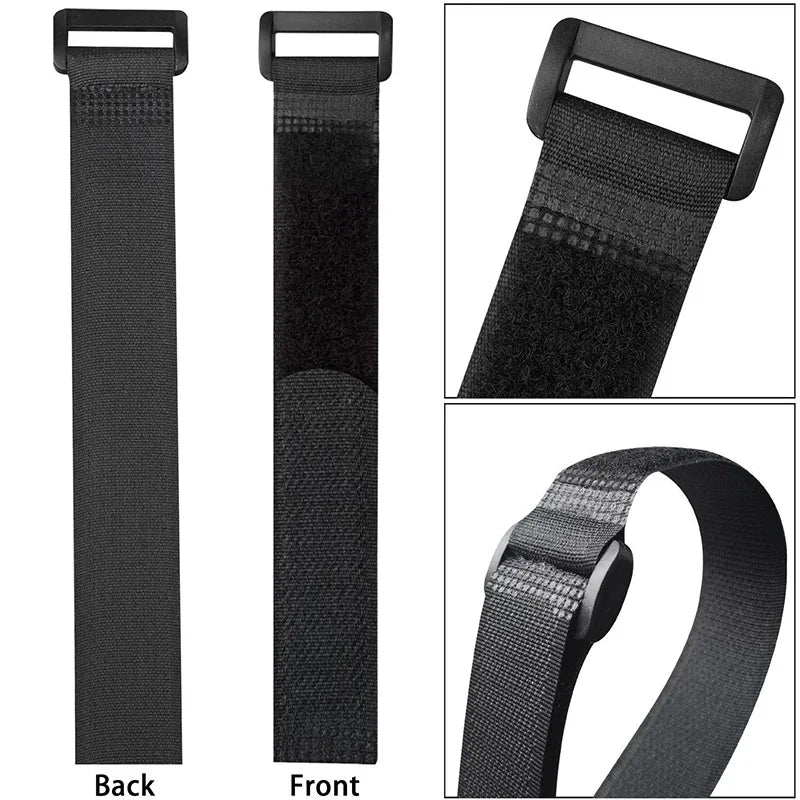 5/10Pcs Reusable Hook and Loop Cable Straps | Nylon Securing Wire Cord Ties | Organizer Fastener Tape for Cables