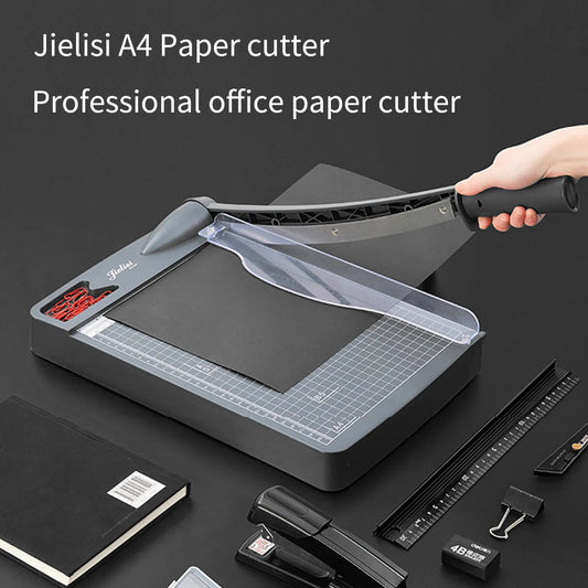 A4 Paper Trimmer Guillotine Cutter: Desktop Cutting Machine with Security Cutter Head - Ideal for Crafts, Photos, and Cards